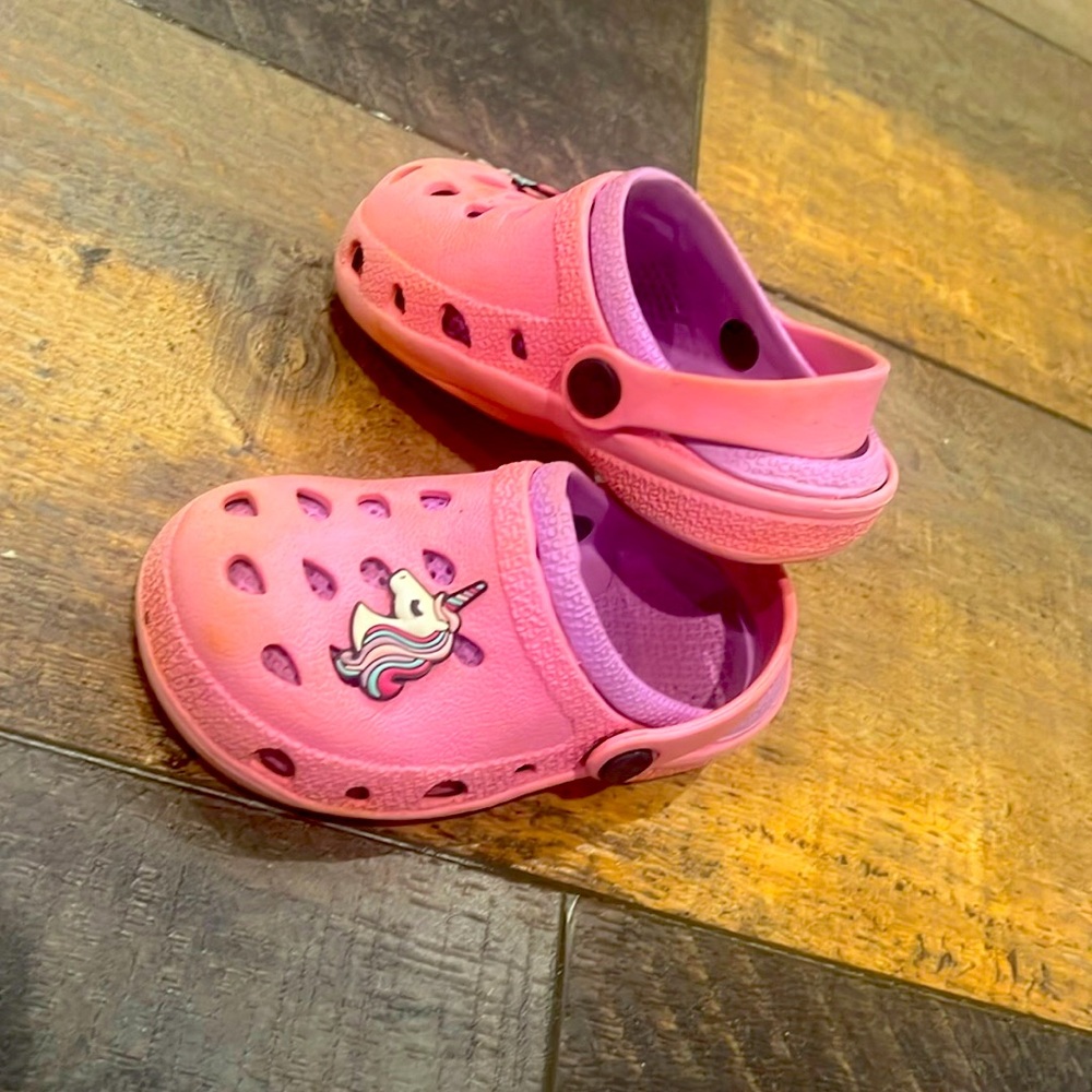 Pink/purple Toddler Crocs